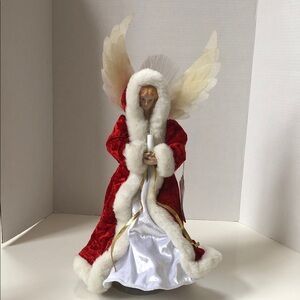 Vintage Angel in red coat